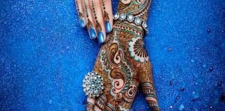 10 Cool & Trendy Mehendi Designs 2016 Glitter Mehendi