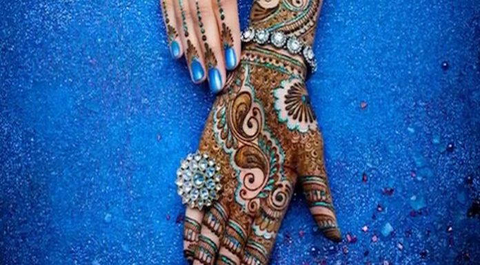 10 Cool & Trendy Mehendi Designs 2016 Glitter Mehendi