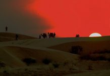 Heritage Of India: Quick Glance To 10 Most Important & Historical Places Of Rajasthan Sunset at Jaiselmer Sand Dunes