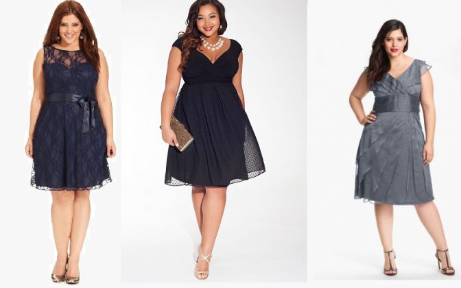 cocktail dress plus size short