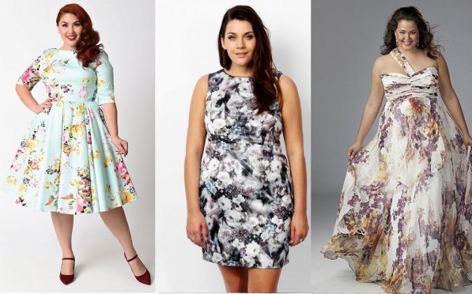 floral print dresses plus size