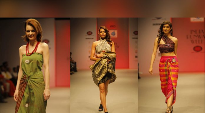 A Glimpse Of Chic Textile Style From India Runway Week Season 8 Gestures by Kriti