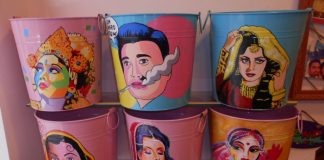 Get Allured By The Creative Hand-Painted Fashion Stuffs & Footwears At Al-Artz HandMade Wall Buckets